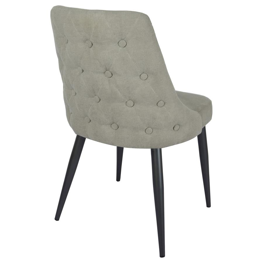 Cosmo Upholstered Dining Side Chair Light Grey (Set of 2) - 106044