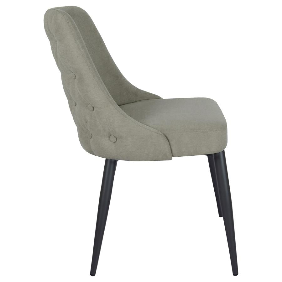Cosmo Upholstered Dining Side Chair Light Grey (Set of 2) - 106044