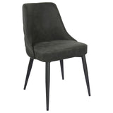 Cosmo Upholstered Dining Side Chair Grey (Set of 2) - 106046