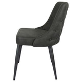 Cosmo Upholstered Dining Side Chair Grey (Set of 2) - 106046