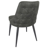 Cosmo Upholstered Dining Side Chair Grey (Set of 2) - 106046