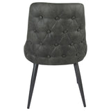 Cosmo Upholstered Dining Side Chair Grey (Set of 2) - 106046