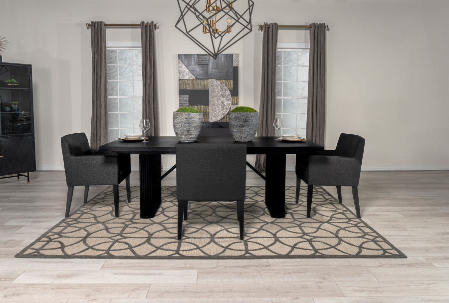 Catherine 5-piece Rectangular Dining Table Set Black - 106251-S5