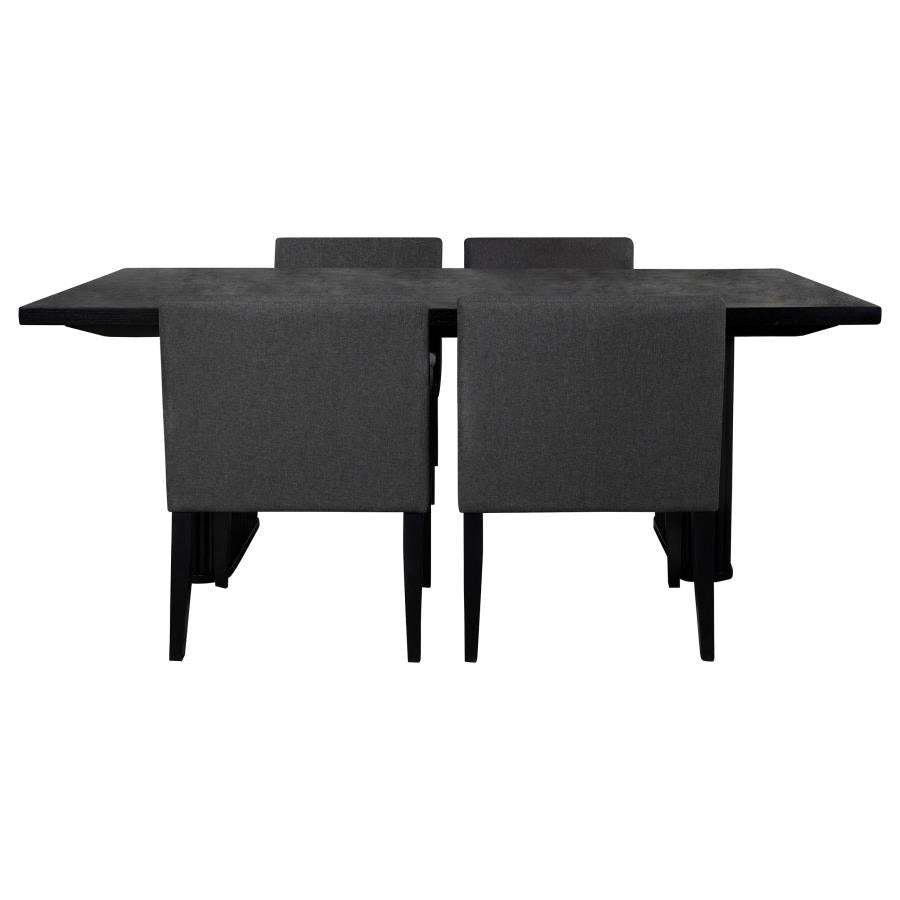 Catherine 5-piece Rectangular Dining Table Set Black - 106251-S5