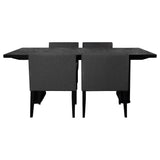 Catherine 5-piece Rectangular Dining Table Set Black - 106251-S5