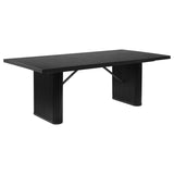 Catherine Rectangular 84-inch Wood Dining Table Black - 106251