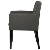 Catherine Upholstered Dining Arm Chair Grey (Set of 2) - 106252