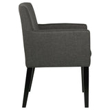 Catherine Upholstered Dining Arm Chair Grey (Set of 2) - 106252
