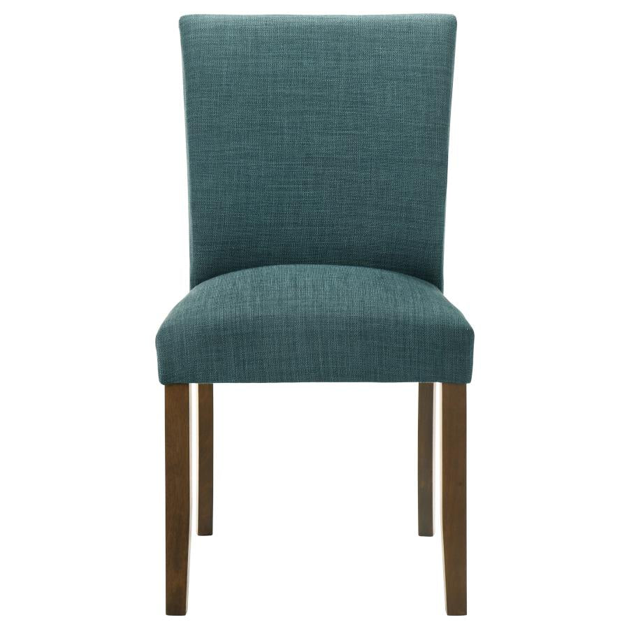 Cantley Upholstered Dining Side Chair Teal Blue (Set of 2) - 106377