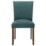 Cantley Upholstered Dining Side Chair Teal Blue (Set of 2) - 106377