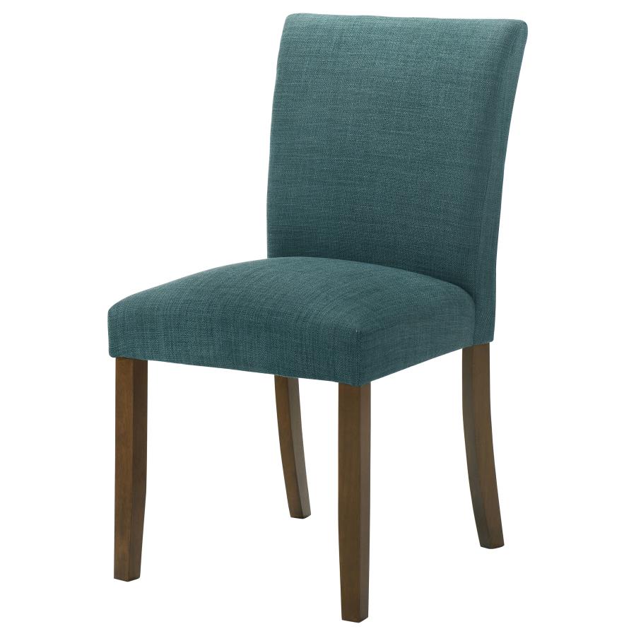 Cantley Upholstered Dining Side Chair Teal Blue (Set of 2) - 106377