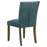 Cantley Upholstered Dining Side Chair Teal Blue (Set of 2) - 106377
