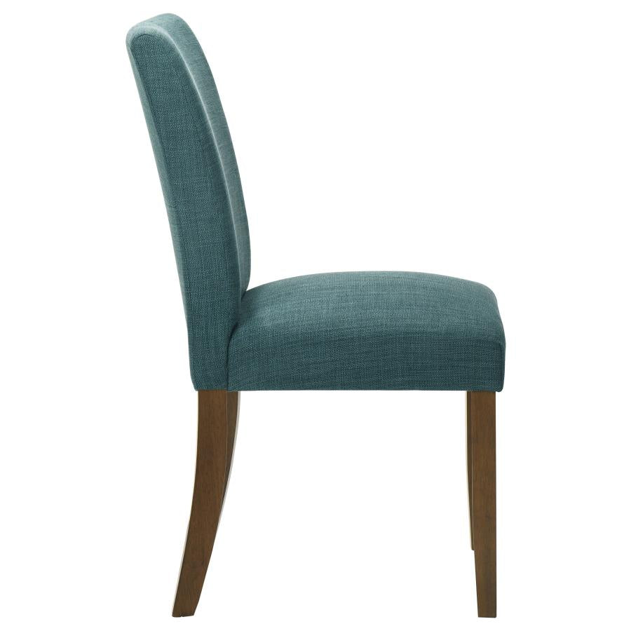 Cantley Upholstered Dining Side Chair Teal Blue (Set of 2) - 106377