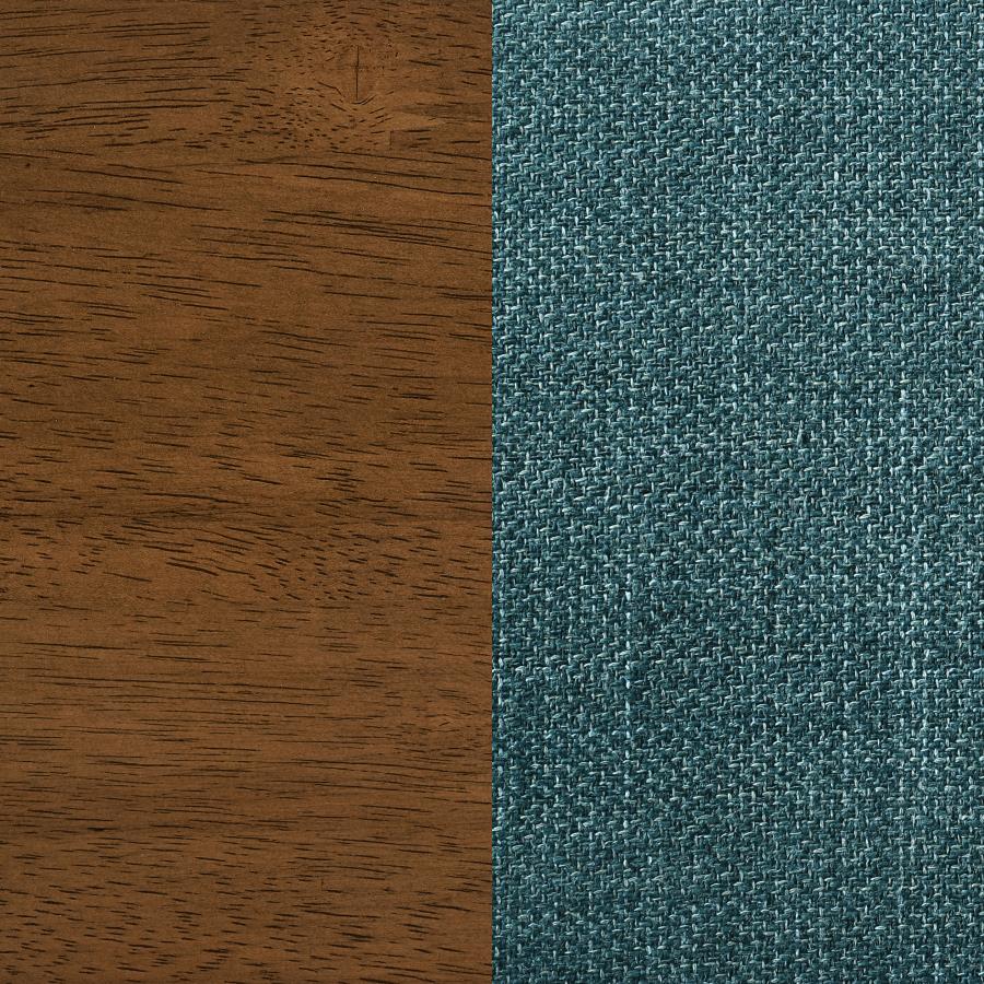 Cantley Upholstered Dining Side Chair Teal Blue (Set of 2) - 106377