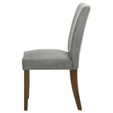Cantley Upholstered Dining Side Chair Grey (Set of 2) - 106379