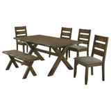 Alston 6-piece Rectangular Dining Table Set Knotty Nutmeg - 106381-S6