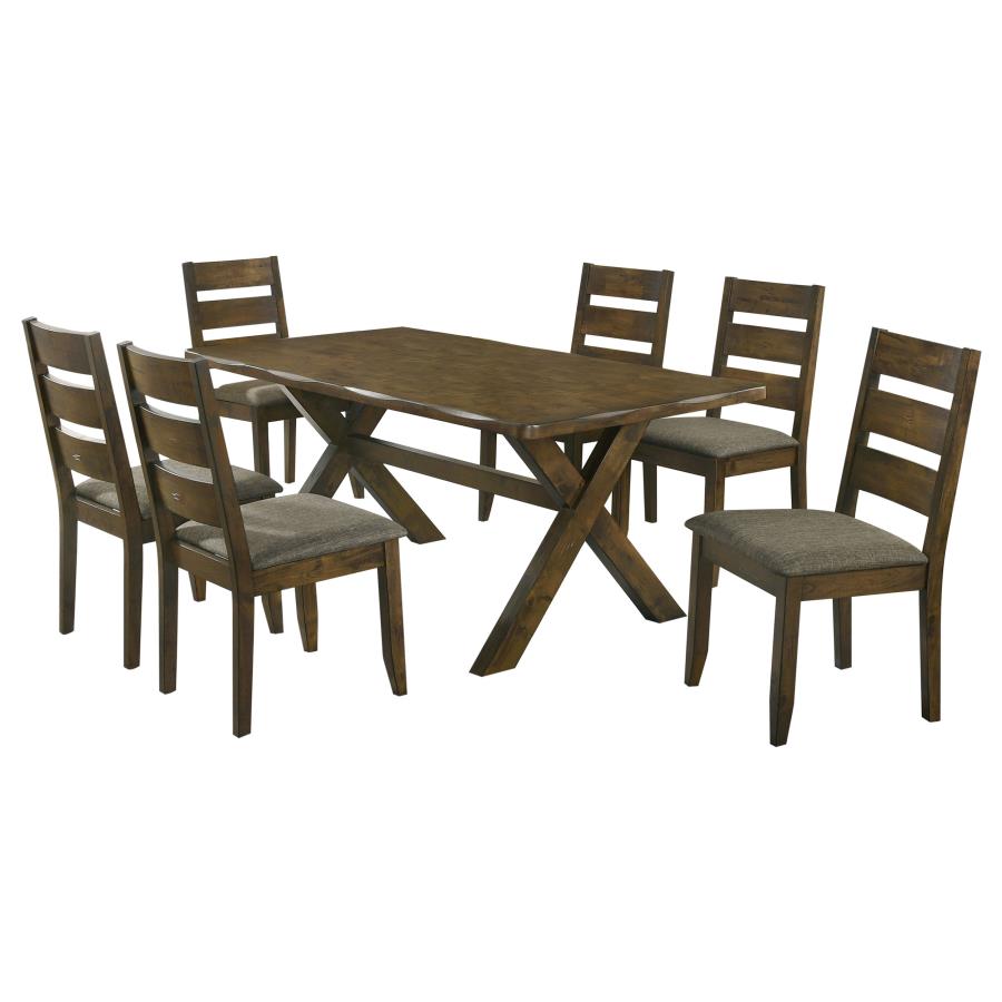 Alston 7-piece Rectangular Dining Table Set Knotty Nutmeg - 106381-S7