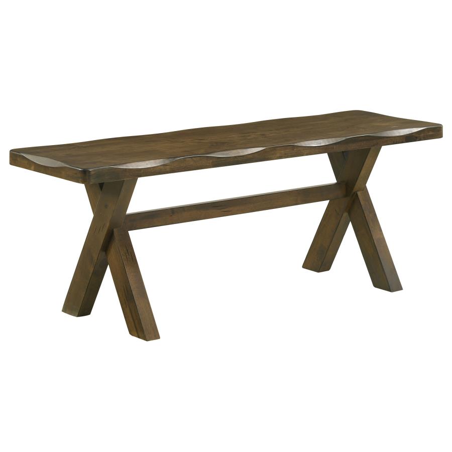 Alston 47-inch Solid Wood Dining Bench Knotty Nutmeg - 106383