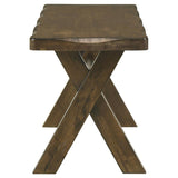 Alston 47-inch Solid Wood Dining Bench Knotty Nutmeg - 106383