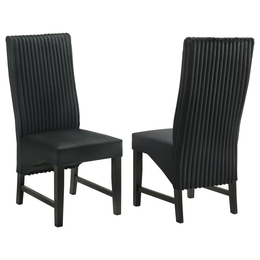 Barrand Upholstered Dining Side Chair Black (Set of 2) - 106387