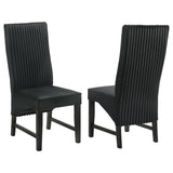 Barrand Upholstered Dining Side Chair Black (Set of 2) - 106387