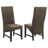 Barrand Upholstered Dining Side Chair Chocolate (Set of 2) - 106388
