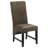 Barrand Upholstered Dining Side Chair Chocolate (Set of 2) - 106388