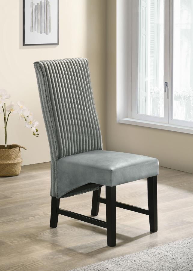 Barrand Upholstered Dining Side Chair Grey (Set of 2) - 106389