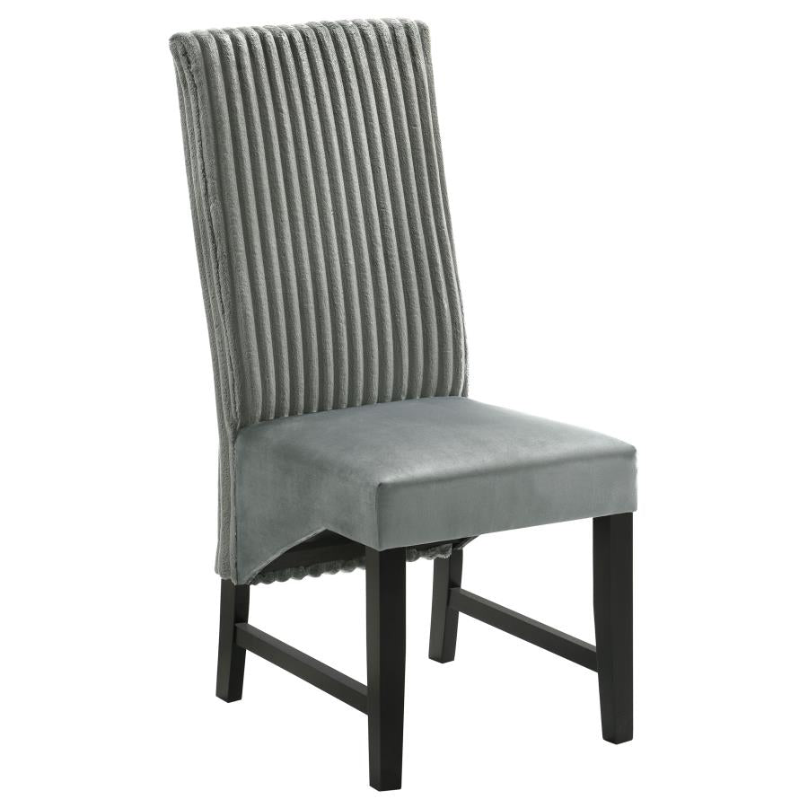 Barrand Upholstered Dining Side Chair Grey (Set of 2) - 106389