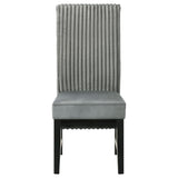 Barrand Upholstered Dining Side Chair Grey (Set of 2) - 106389