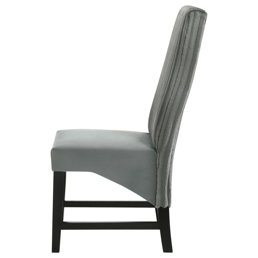 Barrand Upholstered Dining Side Chair Grey (Set of 2) - 106389