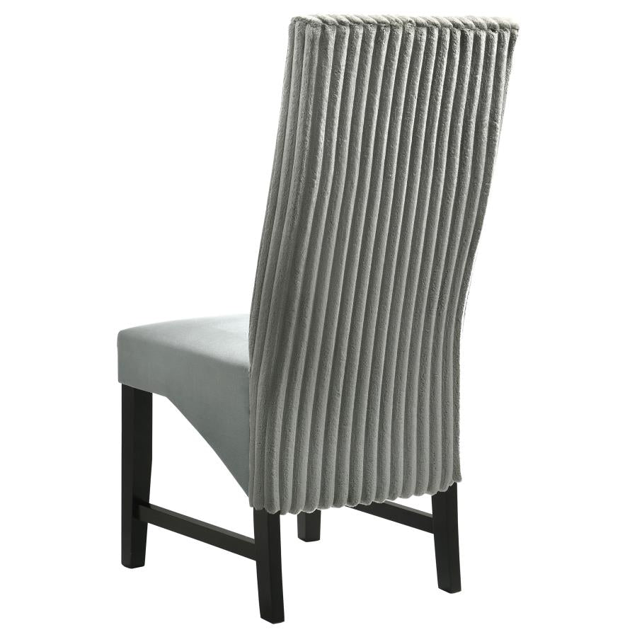 Barrand Upholstered Dining Side Chair Grey (Set of 2) - 106389