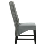 Barrand Upholstered Dining Side Chair Grey (Set of 2) - 106389