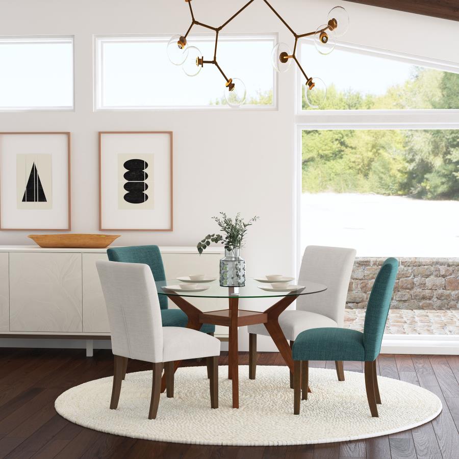 Cantley Upholstered Dining Side Chair Beige (Set of 2) - 106412