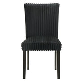 Dermott Upholstered Parson Dining Side Chair Black (Set of 2) - 106512BLK