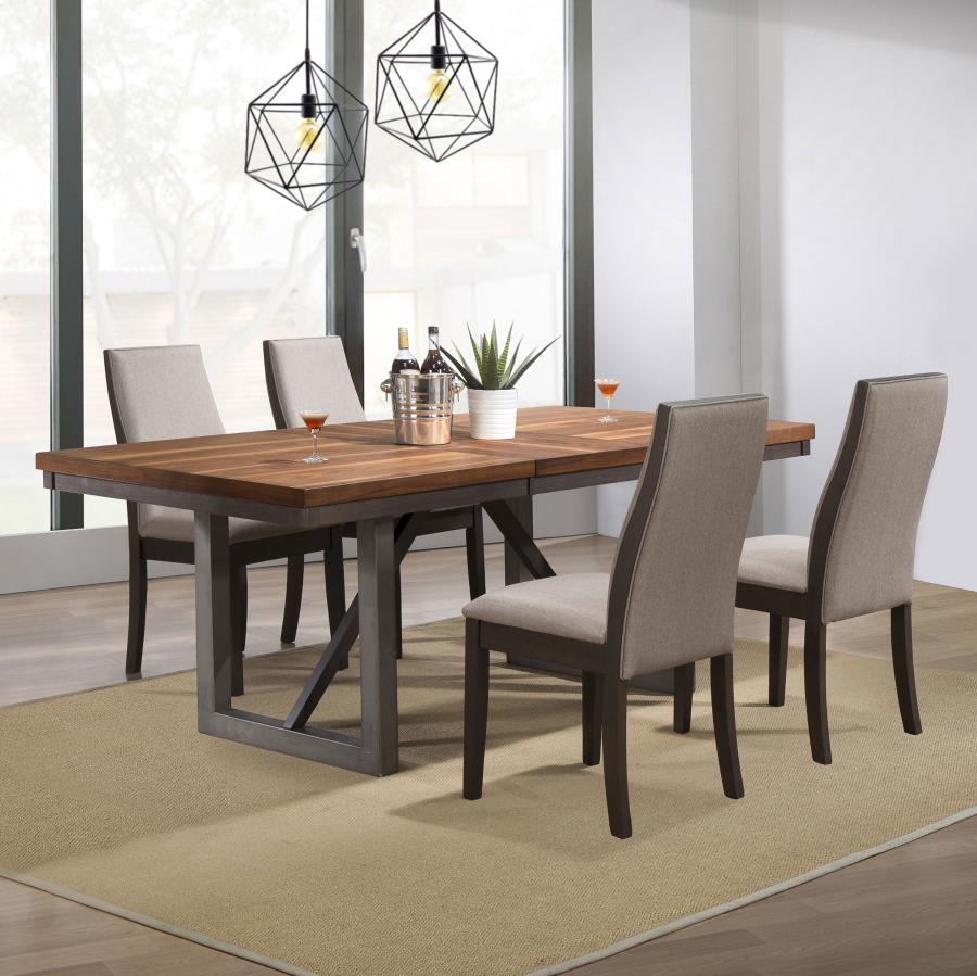 Spring Creek 5-piece Rectangular Dining Table Set Taupe - 106581-S5G
