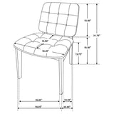 Redbridge Upholstered Dining Side Chair Walnut (Set of 2) - 106596