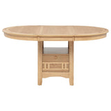 Lavon 5-piece Oval Extension Leaf Dining Set Light Oak - 106620-S5
