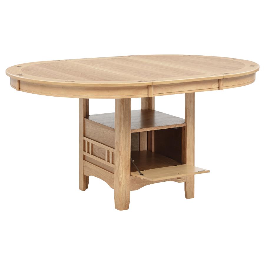 Lavon Oval 60-inch Wood Extension Leaf Dining Table Light Oak - 106620