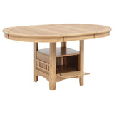 Lavon Oval 60-inch Wood Extension Leaf Dining Table Light Oak - 106620