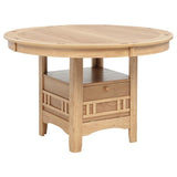 Lavon Oval 60-inch Wood Extension Leaf Dining Table Light Oak - 106620