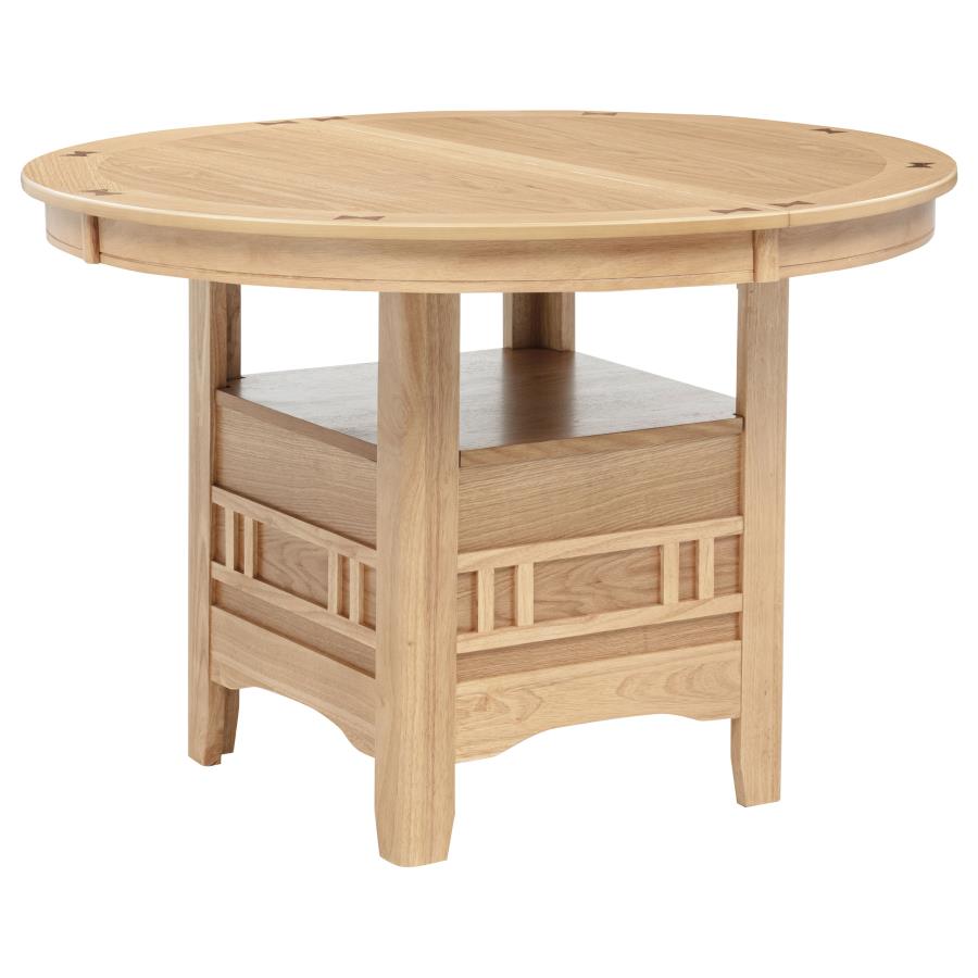 Lavon Oval 60-inch Wood Extension Leaf Dining Table Light Oak - 106620