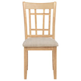 Lavon Wood Dining Side Chair Linen and Light Oak (Set of 2) - 106622