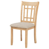 Lavon Wood Dining Side Chair Linen and Light Oak (Set of 2) - 106622