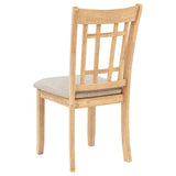 Lavon Wood Dining Side Chair Linen and Light Oak (Set of 2) - 106622