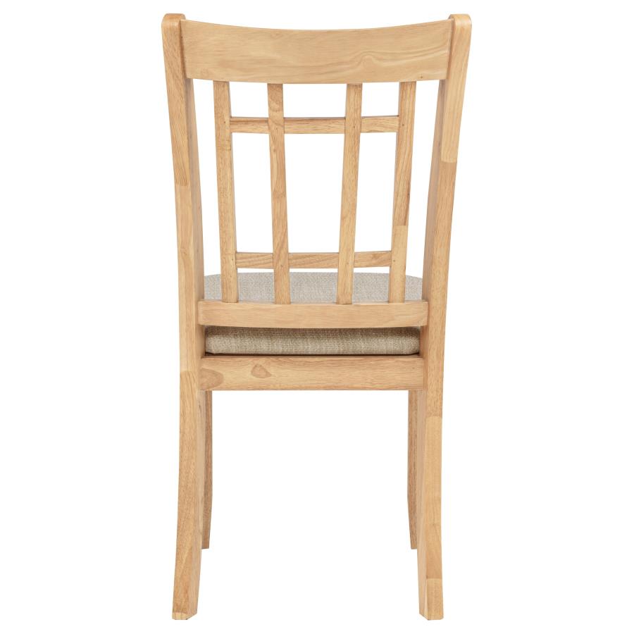 Lavon Wood Dining Side Chair Linen and Light Oak (Set of 2) - 106622