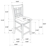 Lavon 5-piece Oval Counter Height Dining Set Light Oak - 106628-S5