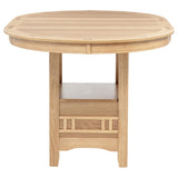 Lavon Oval 60-inch Counter Height Extension Dining Table Light Oak - 106628