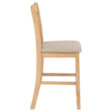 Lavon Wood Counter Height Dining Chair Linen and Light Oak (Set of 2) - 106629