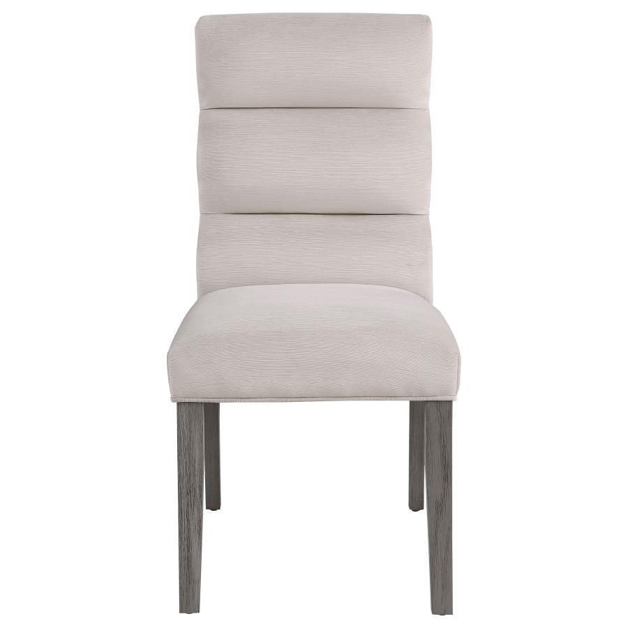 Carla Velvet Upholstered Dining Side Chair Stone (Set of 2) - 106683